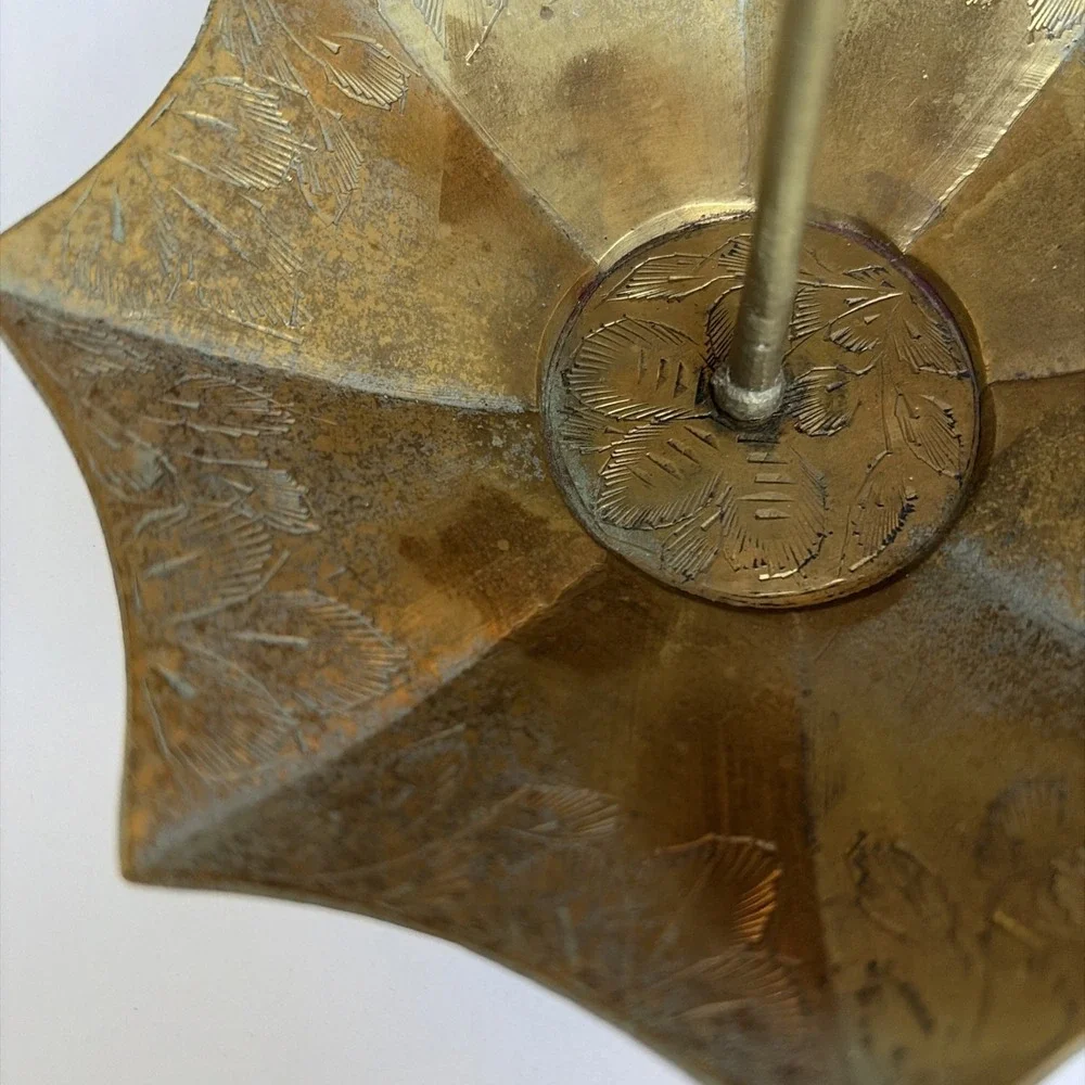 BRASS UMBRELLA TRINKET / RING DISH - Picture 3 of 11